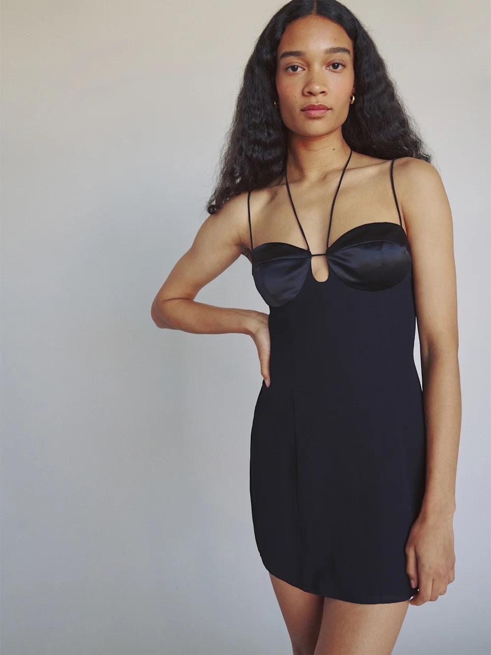 Reformation Black Ocean Dress - Size 0